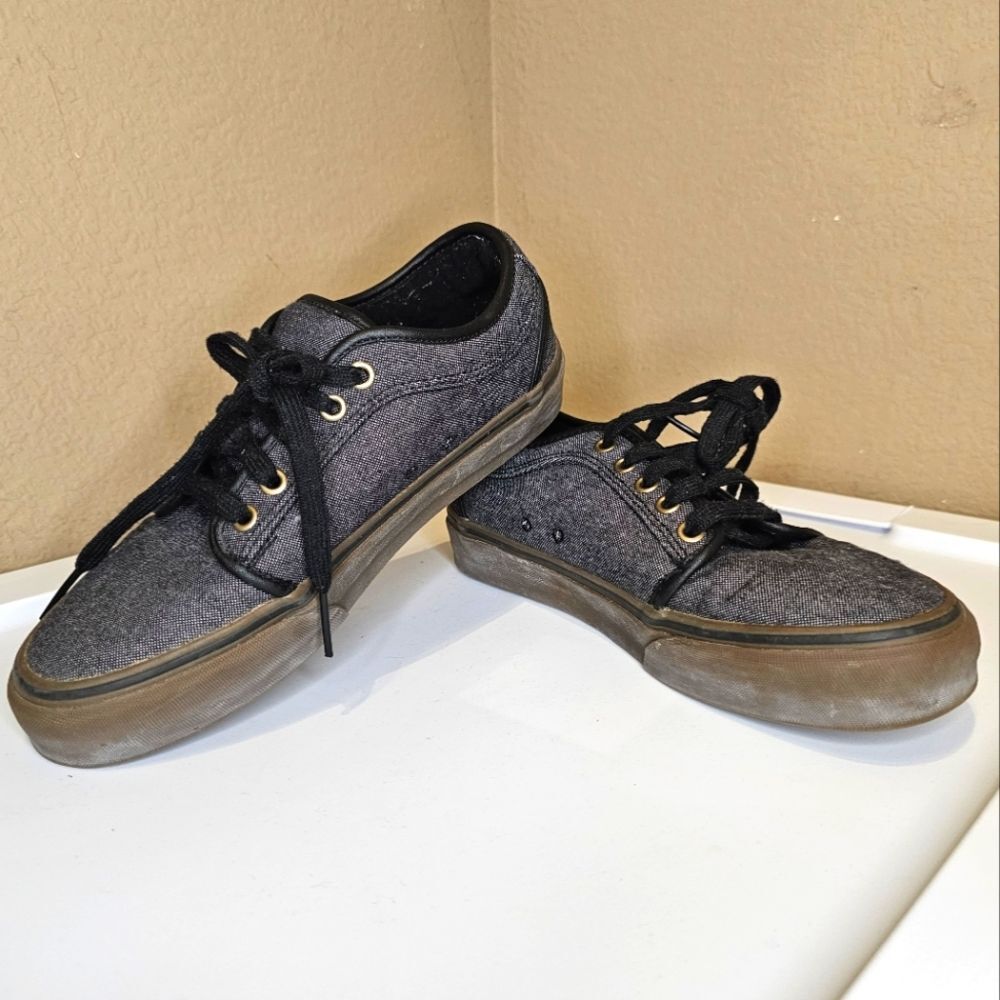 Vans Chukka Low Oxford Canvas/Black/Gum Skate Shoes Size Men's 7